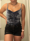 Blue Velvet Urban Outfitters Top