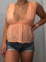 Shein Pink Lace Top